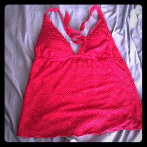 Red Swim top